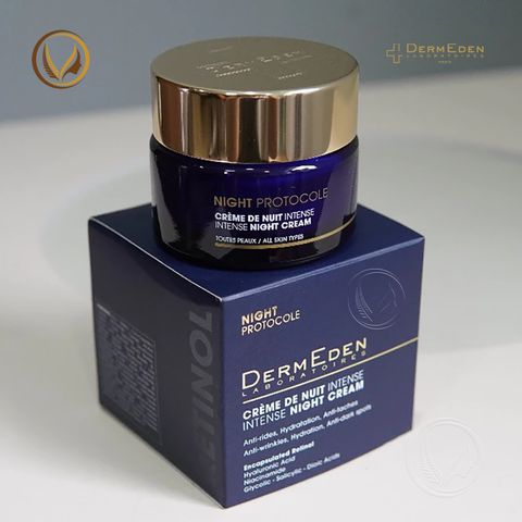 Kem dưỡng sáng da ban đêm Pháp DermEden Night Protocole Intense Night Cream 50ml