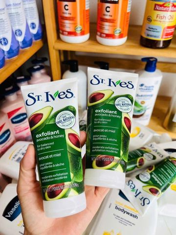 Sữa Rửa Mặt St.Ives Bơ và Mật Ong 170g - Làm Sạch Dịu Nhẹ, Dưỡng Ẩm Da, Sản Phẩm Chăm Sóc Da Tự Nhiên