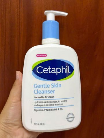 Sữa Rửa Mặt Cetaphil Gentle Cleanser 591ml - Dành cho Da Nhạy Cảm, Sạch Sâu, Dưỡng Ẩm, Chống Kích Ứng