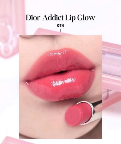 Son Dior Lip Glow 074 Jelly - Son Dưỡng Môi Hồng Căng Mọng, Luminous Color, Perfect Gift for Makeup Lovers