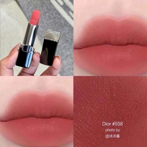 Son môi Dior 558 Grace Velvet - Hồng khô mềm mịn, sang trọng, sản phẩm trang điểm cao cấp dành cho tín đồ làm đẹp