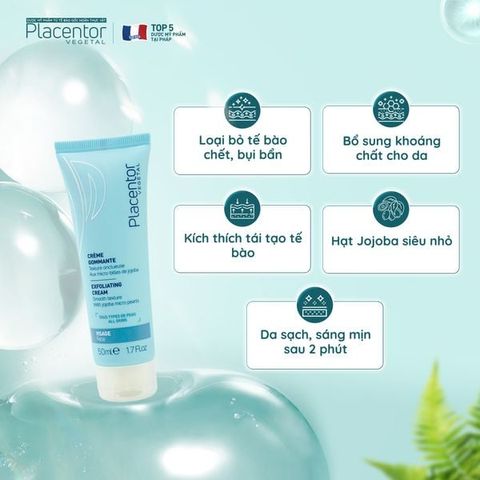 Kem Giúp Làm Sạch Tế Bào Chết Trên Da Placentor Vegetal Creme Gommante Exfoliating Cream