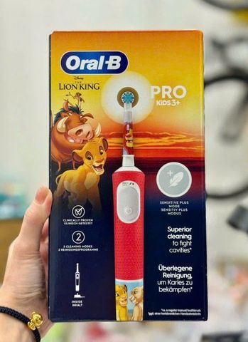 Bàn Chải Điện Oral-B Cho Trẻ Em - Nhập Khẩu Đức, Thiết Kế Cute, Khuyến Khích Chăm Sóc Răng Miệng Vui Vẻ, Dành Cho Bé Trai & Bé Gái
