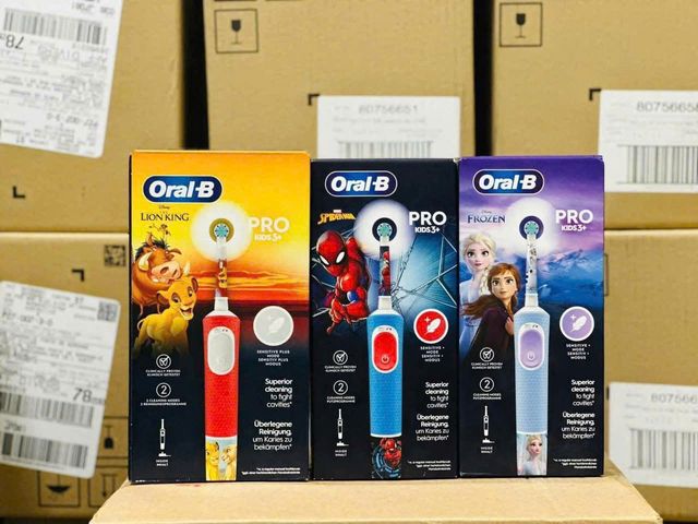 Bàn Chải Điện Oral-B Cho Trẻ Em - Nhập Khẩu Đức, Thiết Kế Cute, Khuyến Khích Chăm Sóc Răng Miệng Vui Vẻ, Dành Cho Bé Trai & Bé Gái