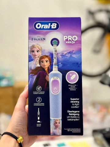 Bàn Chải Điện Oral-B Cho Trẻ Em - Nhập Khẩu Đức, Thiết Kế Cute, Khuyến Khích Chăm Sóc Răng Miệng Vui Vẻ, Dành Cho Bé Trai & Bé Gái