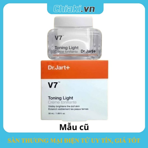 (Sales)Kem Dưỡng Trắng Da V7 Toning Light Dr. Jart+ Hàn Quốc - 7 Vitamin Làm Sáng, Giảm Nám, Cấp Ẩm Cho Da Mượt Mà 50ml Chính hãng