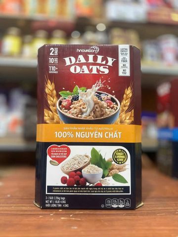 Yến Mạch Nguyên Hạt Daily Oats Úc 4.5kg - Thực Phẩm Giàu Chất Xơ, Lựa Chọn Lành Mạnh cho Bữa Sáng và Snack