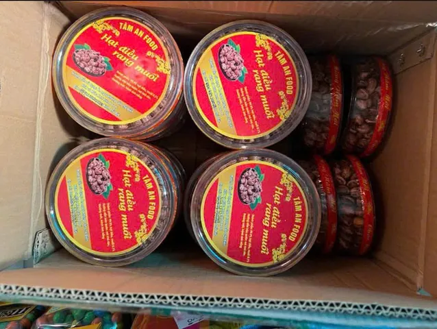 Hạt Điều Rang Muối Tâm An Food 500g - Hạt Điều Béo Bùi Tự Nhiên Nguyên Chất, Snack Thơm Ngon, Dinh Dưỡng Tốt