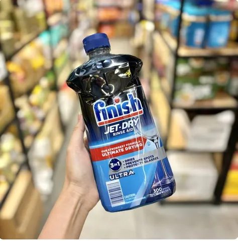 Nước Làm Bóng Finish Rinse Aid 946ml - Hỗ Trợ Làm Khô và Bóng Chén Bát, Giải Pháp Tối Ưu cho Dụng Cụ Bếp Sáng Bóng