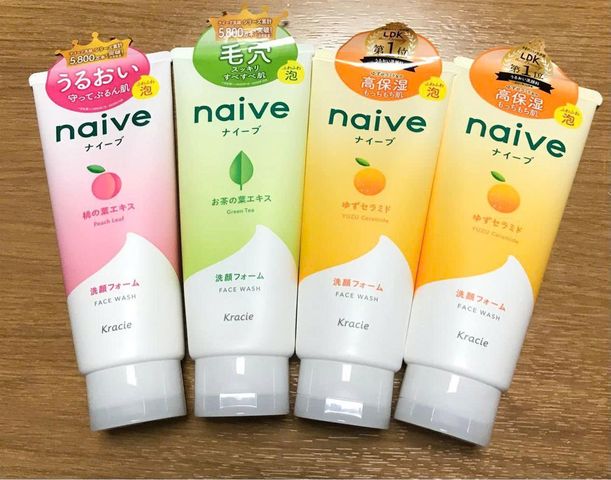 Sữa rửa mặt Kracie NAIVE FACE WASH tuýp 130gr
