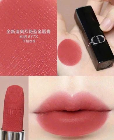 Son Dior 772 Rosewood 3.5g - Hồng Nâu Sang Trọng - Son Môi Cao Cấp, Đem Lại Độ Bóng và Đẹp Tự Nhiên