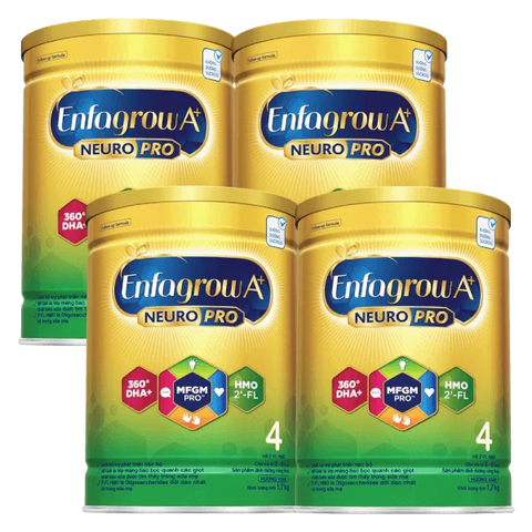 Combo 4 Sữa Enfagrow A+ số 4 1700g (2-6 tuổi) 2Flex