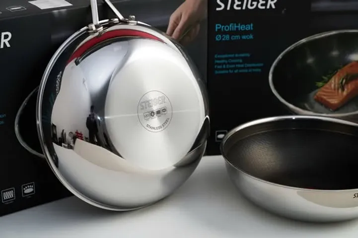 CHẢO XÀO CHỐNG DÍNH STEIGER PROFIHEAT 28CM WOK