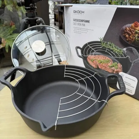 CHẢO GANG MỎ QUẠ GKÖCH 24CM