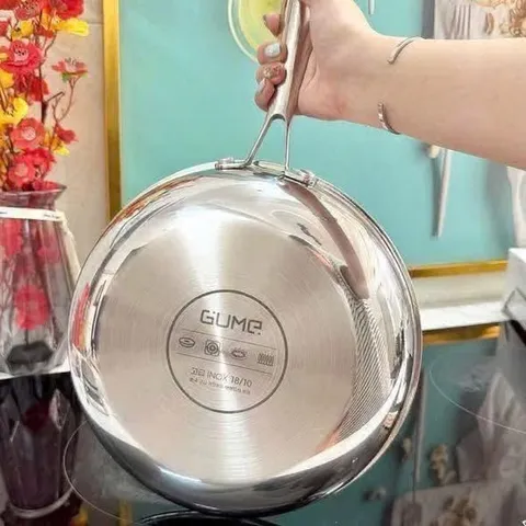 CHẢO INOX 18/10 BLACKCUBE GUME GM1328N size 28cm