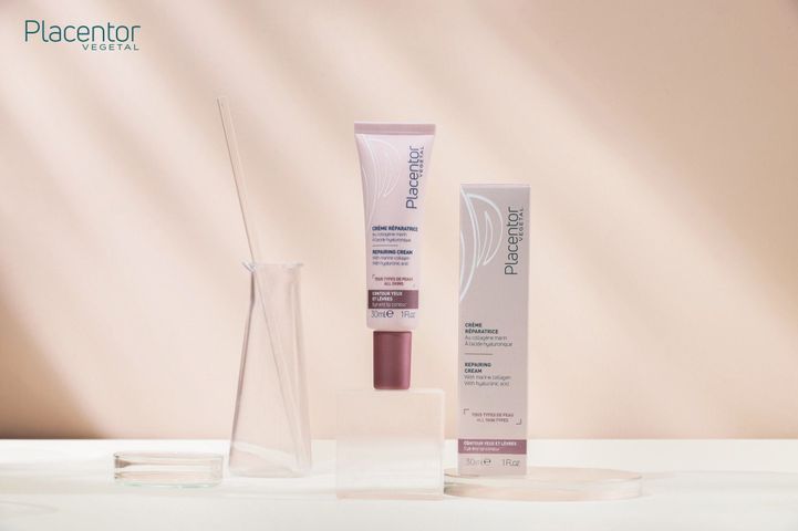 Kem Dưỡng Ẩm Mắt Và Môi Placentor Vegetal Creme Reparatrice Yeux Et Levres Repairing Cream Eye And Lip