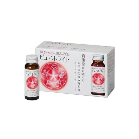 Nước Uống Trắng Da Pure White Shiseido Nhật Bản Chính Hãng 10 Chai x 50ml