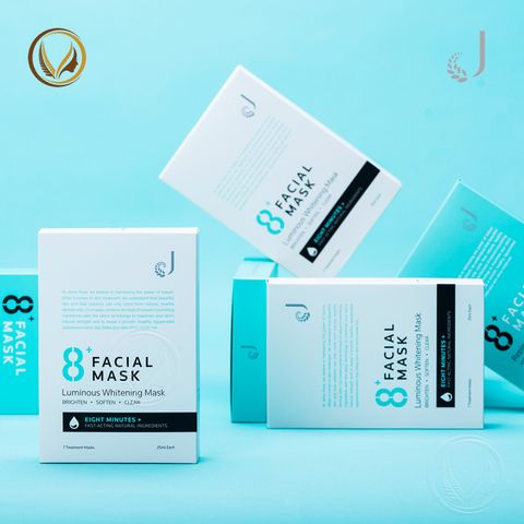 Mặt nạ dưỡng sáng da trong 8 phút New Zealand Jema Rose 8+ Minute Luminous Whitening Mask 7x25ml