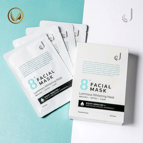 Mặt nạ dưỡng sáng da trong 8 phút New Zealand Jema Rose 8+ Minute Luminous Whitening Mask 7x25ml