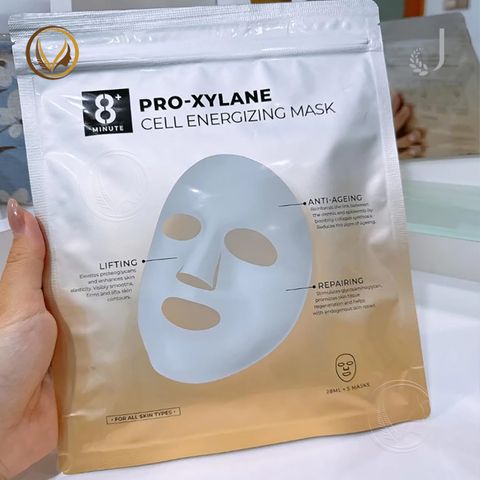 Mặt nạ trẻ hóa, phục hồi, săn chắc da Jema Rose 8+ Minute Pro-Xylane Cell Energizing Mask 5 miếng