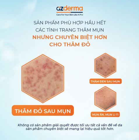Azera Lighten Gel Gel giúp giảm thâm sau mụn