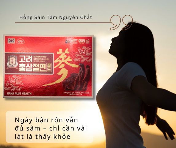 Hồng Sâm Lát Tẩm Mật Ong HANAPLUSHEALTH  Hàn Quốc 200gr