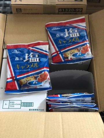 Kẹo Morinaga caramel muối bổ sung khoáng chất bịch 83g
