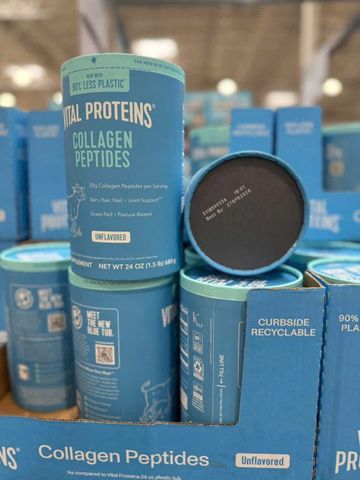 Bột Collagen Vital Proteins Collagen Peptides 680g - Tăng cường độ đàn hồi, trẻ hóa da, giảm nếp nhăn, hỗ trợ tóc và xương khớp