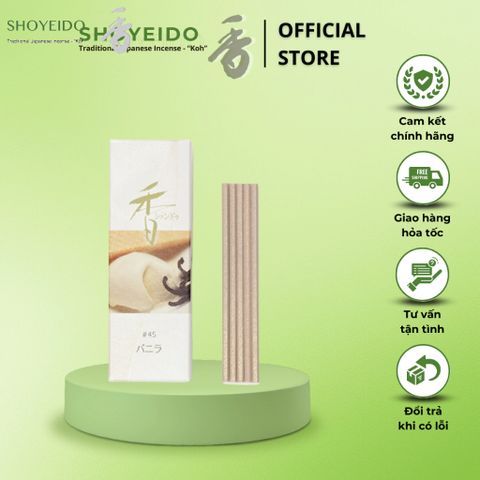 Nhang Thơm Shoyeido Xiang Do Vanilla - Hương Vani Ngọt Ngào (Hộp 20 Nén) - Nhật Bản