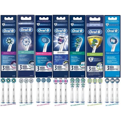 Set Đầu bàn chải điện Oral B nhiều đầu thay thế