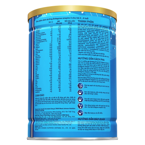 Combo 2 Sữa Enfagrow Enspire 3 850g (2-6 tuổi)