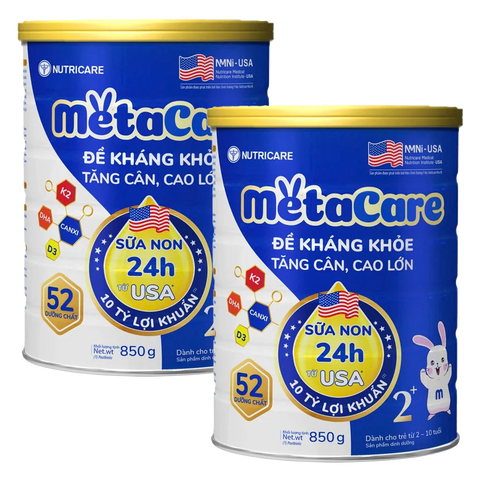 Combo 2 Sữa Metacare Eco 2+ 850g (2-10 tuổi)