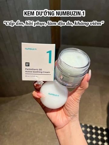 Kem dưỡng Numbuzin No.1 Pantothenic B5 80ml – dưỡng ẩm giảm dầu