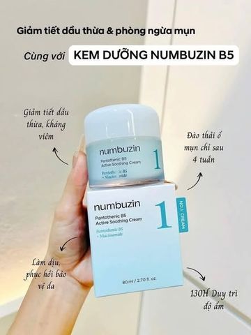 Kem dưỡng Numbuzin No.1 Pantothenic B5 80ml – giảm dầu