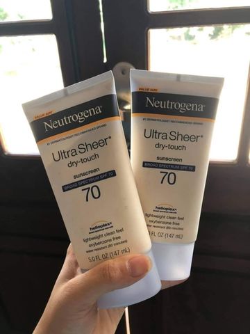 Kem chống nắng Neutrogena Ultra Sheer SPF70 147ml – chống nắng