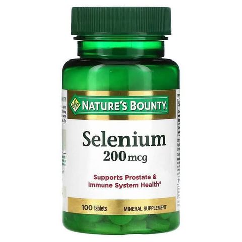 Viên uống Nature’s Bounty Selenium 200mcg 100 viên – bổ sung vi chất, hỗ trợ sức khỏe