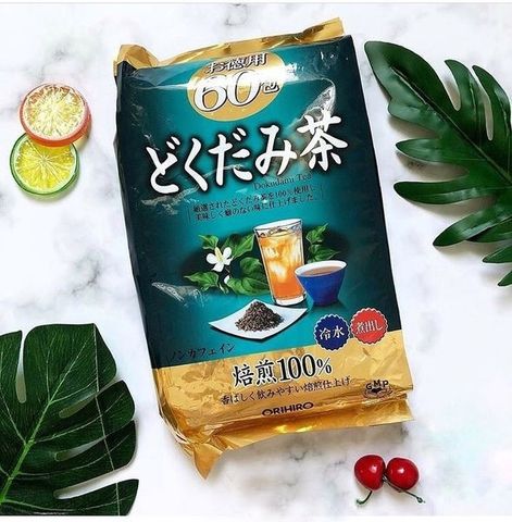 Trà diếp cá Orihiro Dokudami Tea 60 gói – hỗ trợ thanh lọc cơ thể