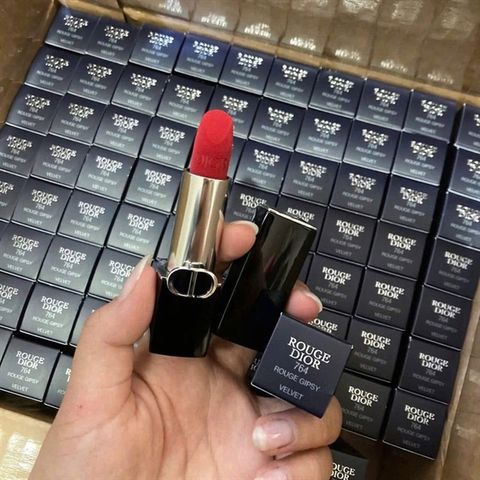 Son Dior 764 Rouge Dior Fullbox – son lì, dưỡng môi