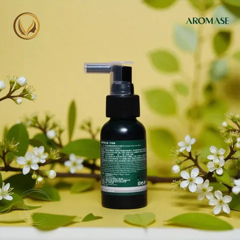 Xịt dưỡng tóc, chăm sóc da đầu AROMASE Herbal Scalp Care Spray 40ml - cho da đầu khô