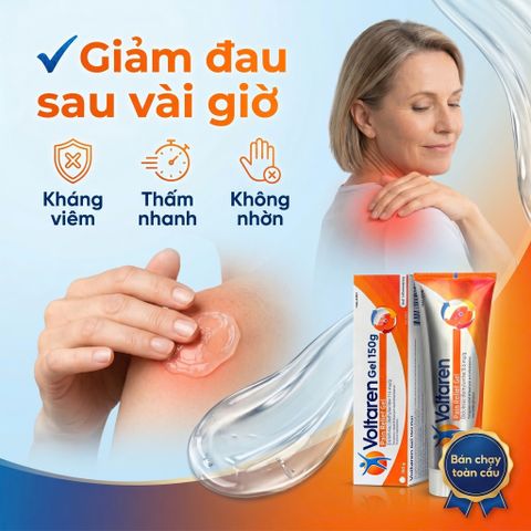Gel Xoa bóp giảm đau cơ khớp Voltaren Emulgel 150g - Kháng viêm hiệu quả