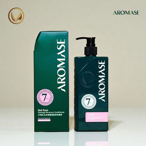Dầu xả phục hồi tóc khô xơ, hư tổn hoa hồng đỏ AROMASE Red Rose Damage Recovery Conditioner 400ml