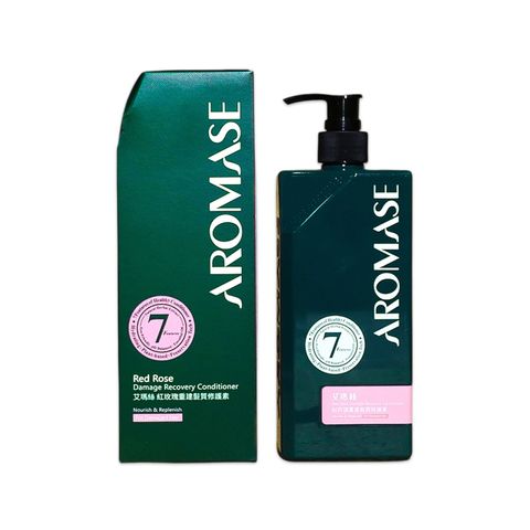 Dầu xả phục hồi tóc khô xơ, hư tổn hoa hồng đỏ AROMASE Red Rose Damage Recovery Conditioner 400ml