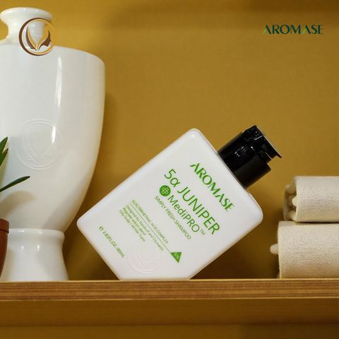 Dầu gội ngăn gàu, giảm sưng viem da đầu AROMASE 5α Juniper MediPRO Simply Fresh Shampoo 80ml