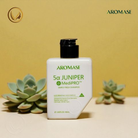 Dầu gội ngăn gàu, giảm sưng viem da đầu AROMASE 5α Juniper MediPRO Simply Fresh Shampoo 80ml