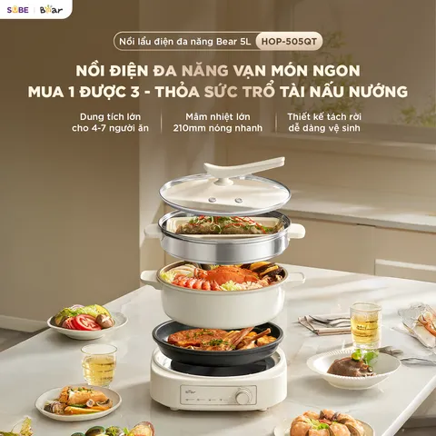 Nồi lẩu điện Bear HOP-505QT