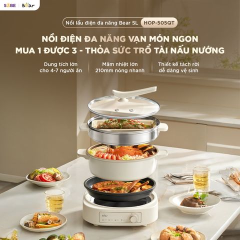 Nồi lẩu điện Bear HOP-505QT