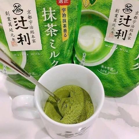Bột Trà Xanh Sữa Uji Matcha Milk Kataoka Nhật Bản Chính Hãng