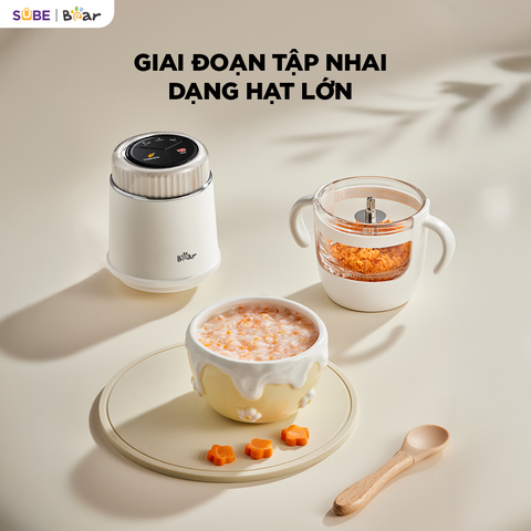 Máy xay ăn dặm thông minh 0.3L Bear BFM-025JM
