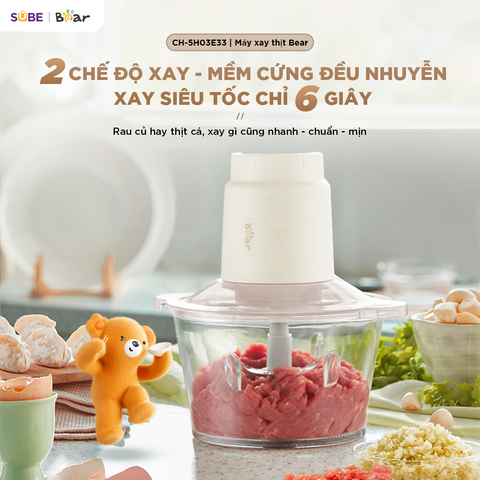 Máy xay thịt Bear 1,8L CH-5H03E33