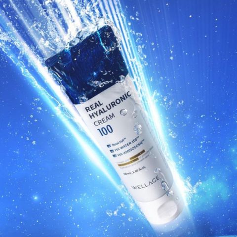 (80ml) Kem Dưỡng ẩm, Làm Dịu Da Wellage Real HYALURONIC 100 Cream Chính Hãng